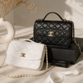 Chanel GWP Black Quilted Convertible Mini Bag – Top Handle, Shoulder & Backpack Style