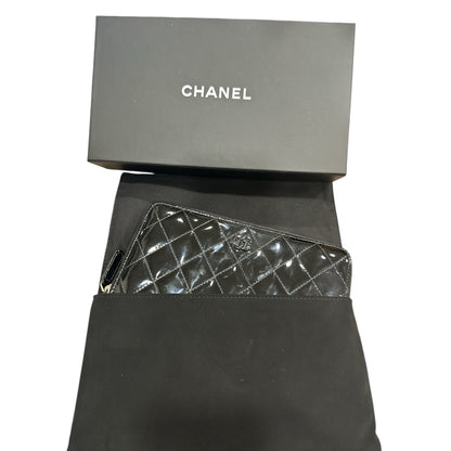 Chanel Patent Quilted Wallet