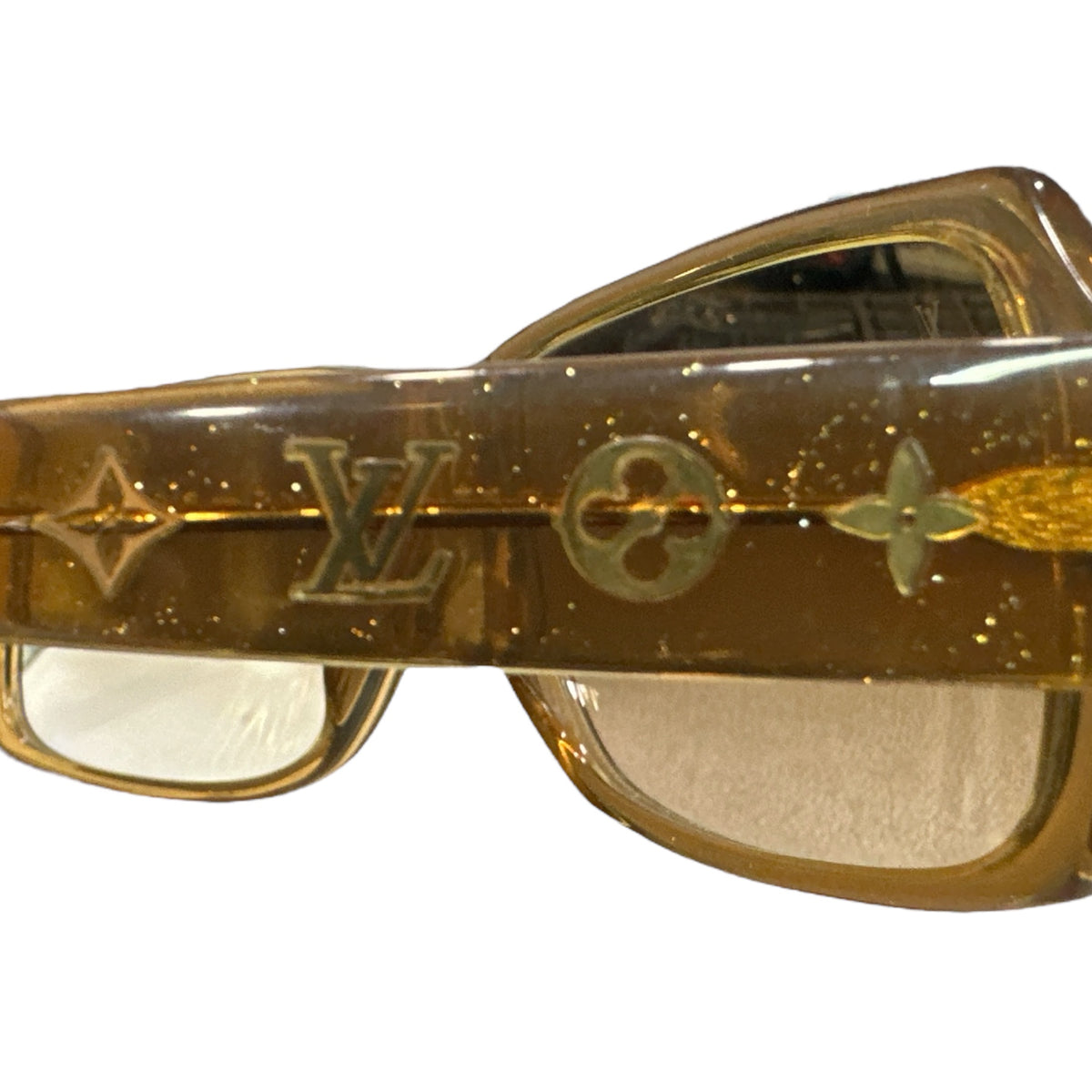Louis Vuitton Brown Glitter Sunglasses - Clairely Amazing