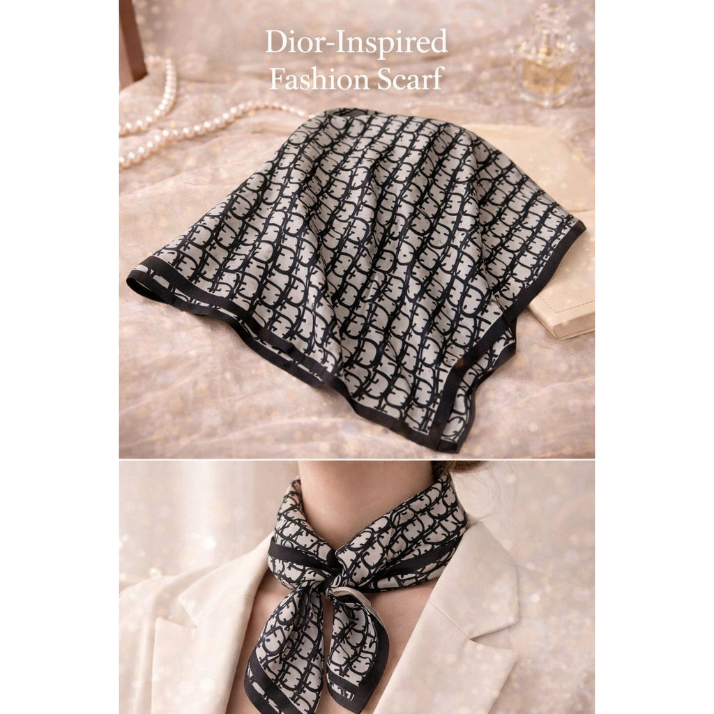 Luxury-Inspired Satin Fashion Scarf | Multiple Designer-Inspired Styles