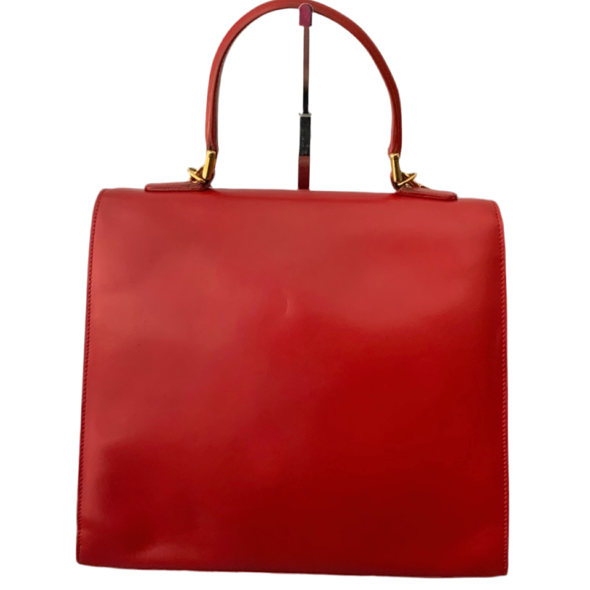 GUCCI Lady Lock Red Leather Vintage Handbag - Clairely Amazing