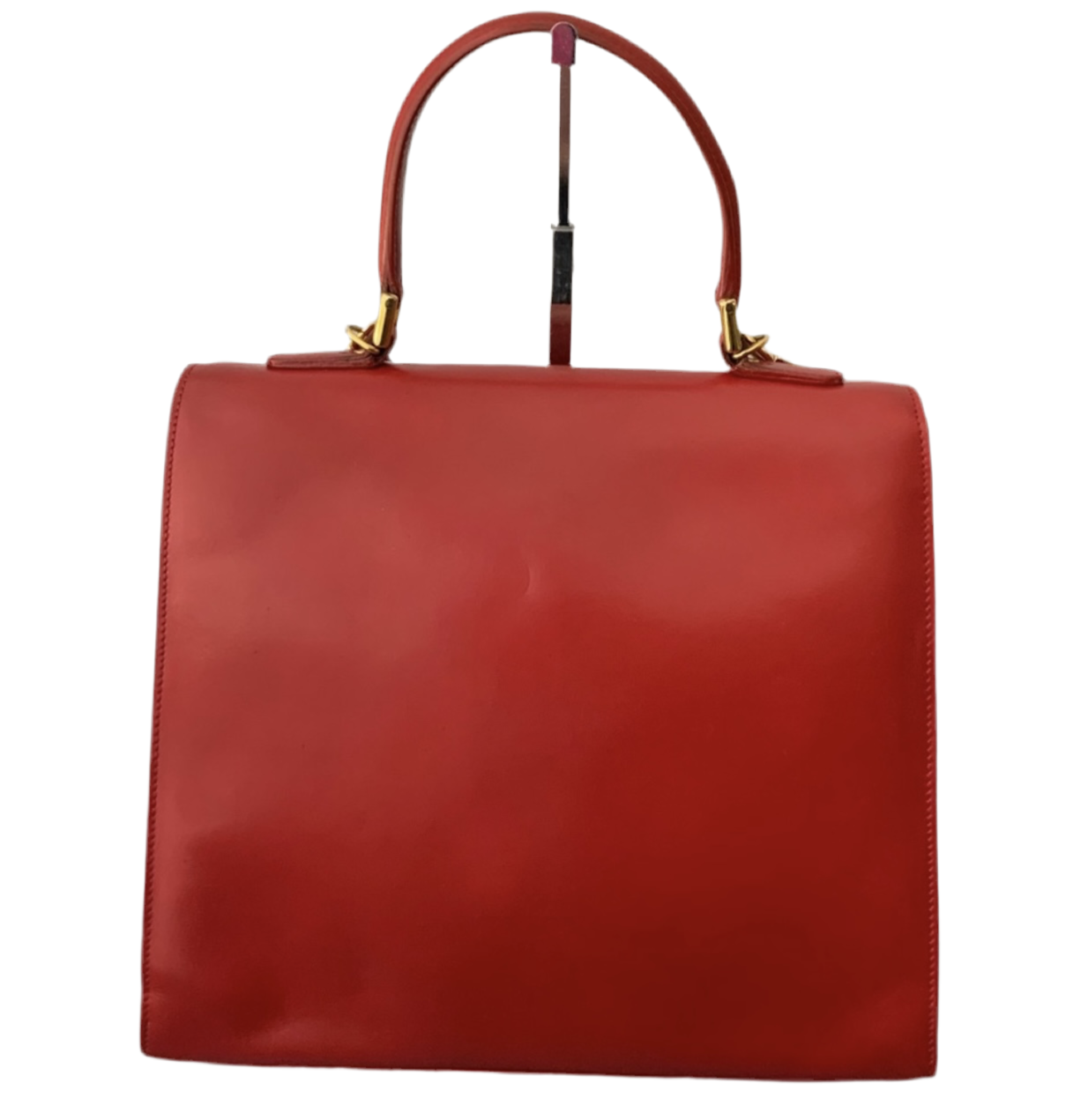GUCCI Lady Lock Red Leather Vintage Handbag - Clairely Amazing