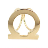Salvatore Ferragamo Gancini Goldtone Scarf Ring - Clairely Amazing