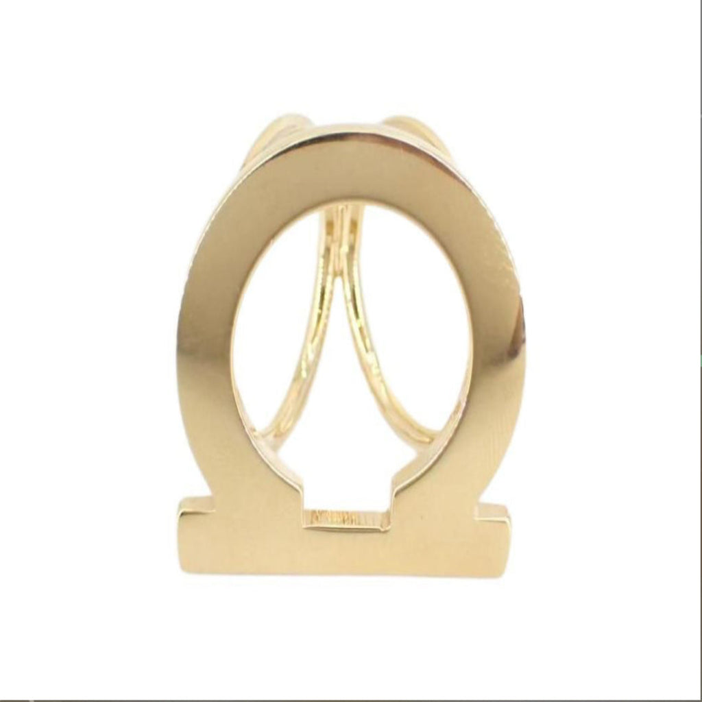 Salvatore Ferragamo Gancini Goldtone Scarf Ring - Clairely Amazing