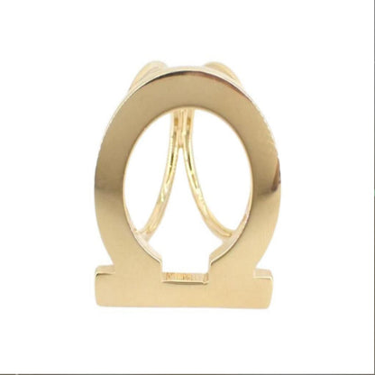 Salvatore Ferragamo Gancini Goldtone Scarf Ring - Clairely Amazing