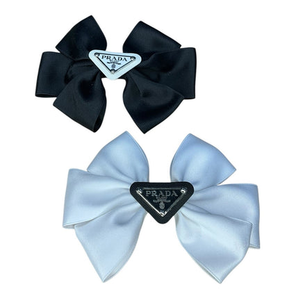 Black & White Bow Hair Clip