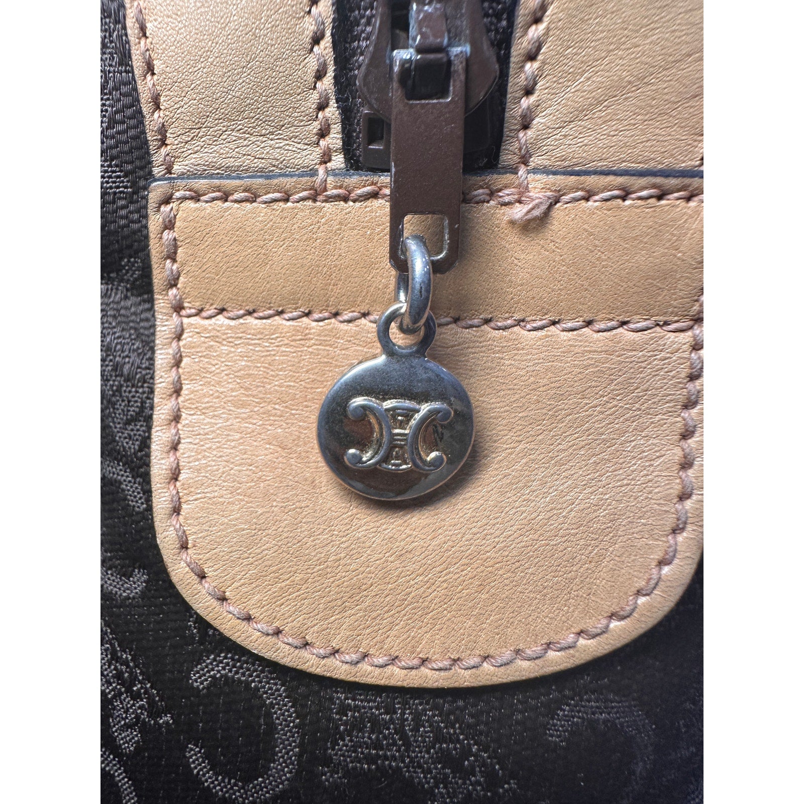 Authentic Celine Boston Bag - Brown