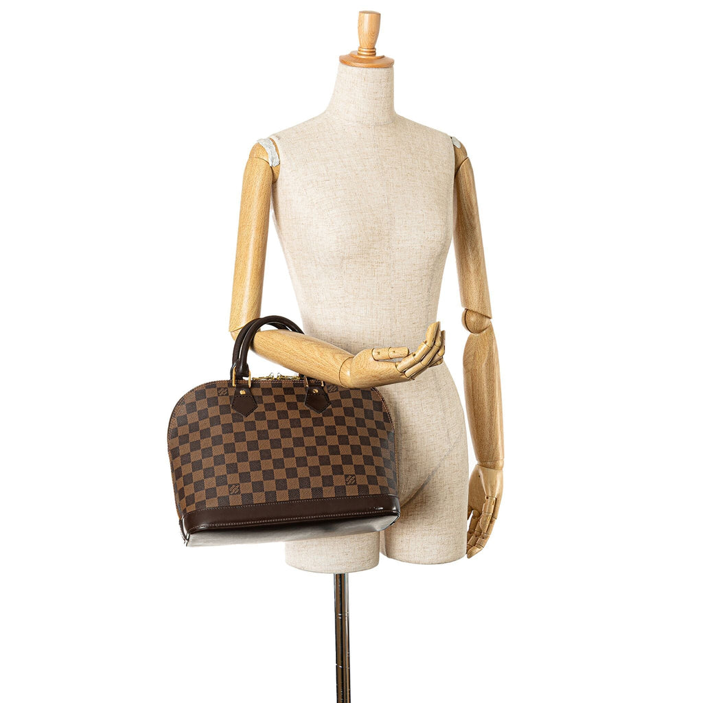 LOUIS VUITTON Damier Ebene Alma MM Bag - Clairely Amazing