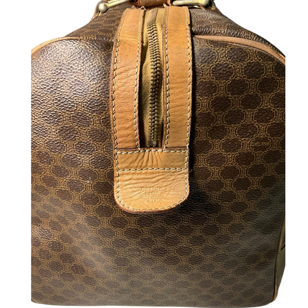 Authentic Celine Macadam Boston Bag