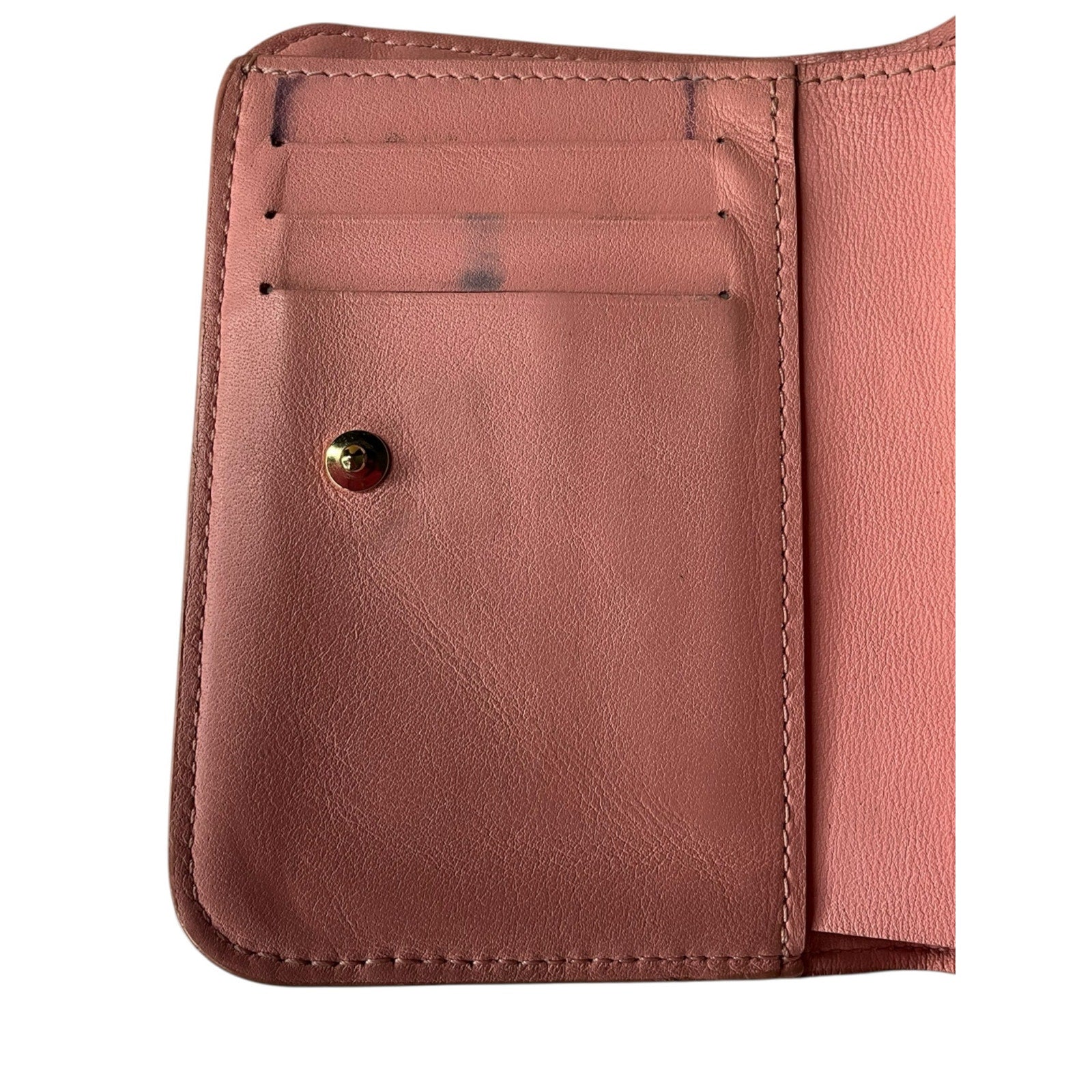 Authentic Louis Vuitton Love Lock Compact Wallet – Rose Pink Leather