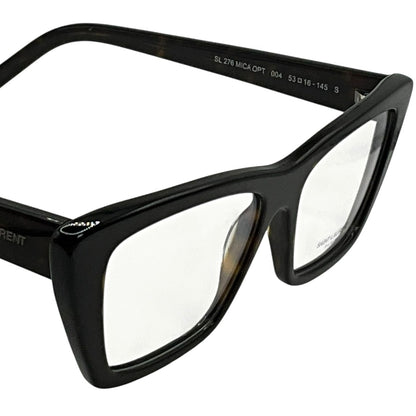 Saint Laurent Havana Tortoiseshell Prescription Eyeglasses