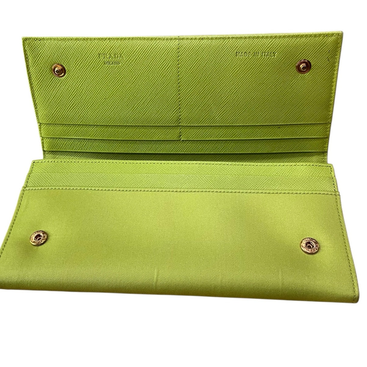 Prada Light Green Tessuto Wallet