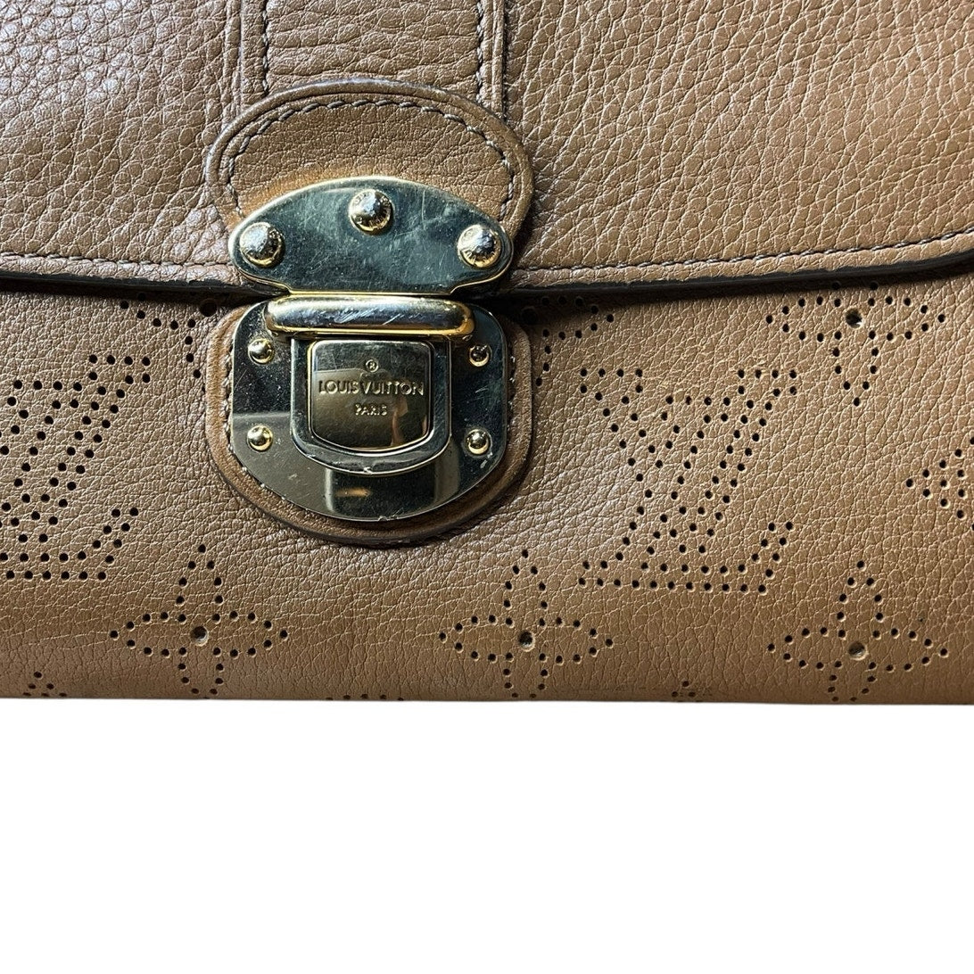 Authentic Louis Vuitton Mahina Leather Long Wallet – Caramel Brown