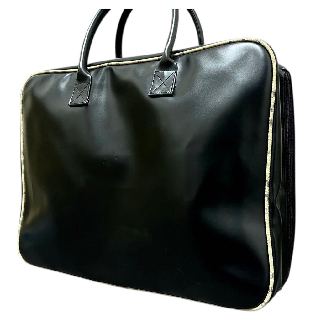 Authentic Burberry 00s Square Boston Travel Bag