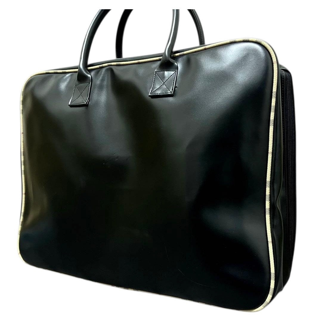 Authentic Burberry 00s Square Boston Travel Bag