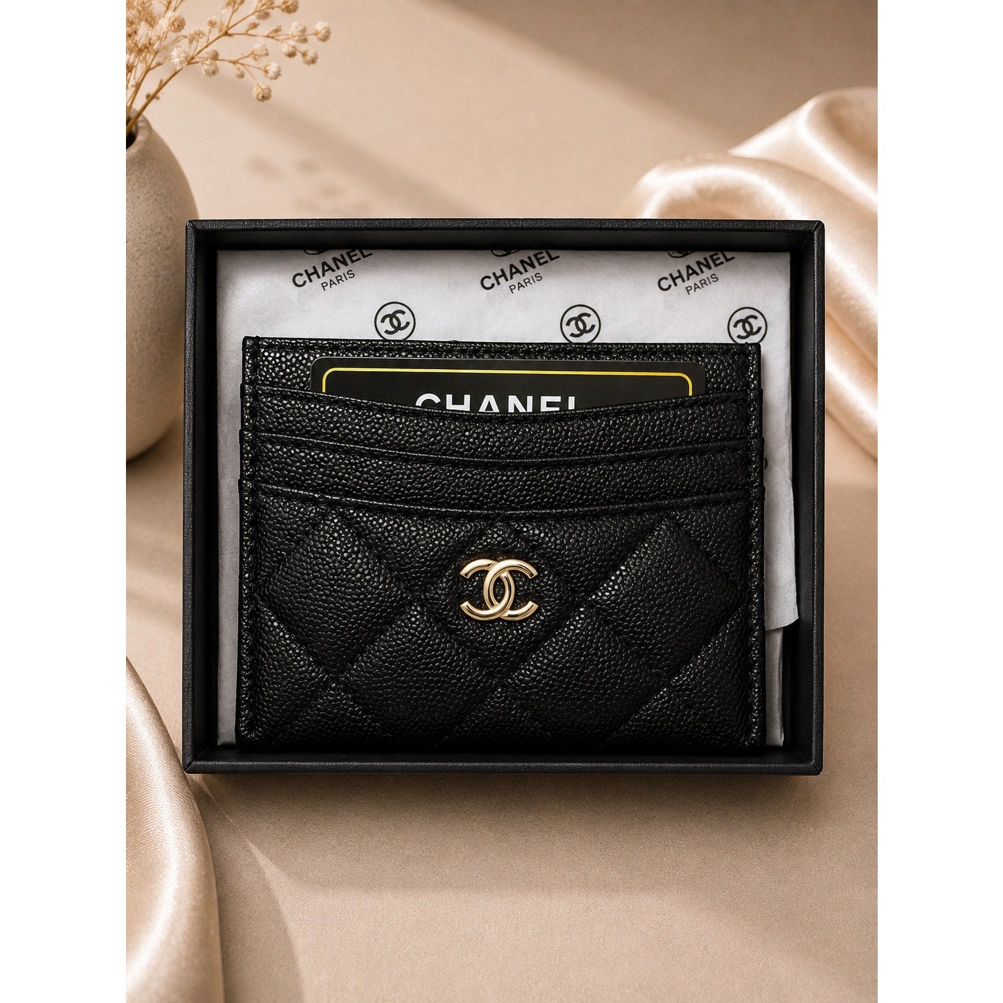 Quilted GWP Card Holder with Gift Box – Multiple Colors