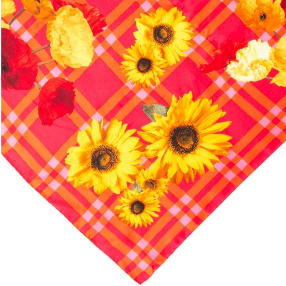 Gucci Silk Sunflower Scarf