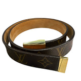 LOUIS VUITTON 
Monogram Ceinture Belt Gold Buckle - Clairely Amazing