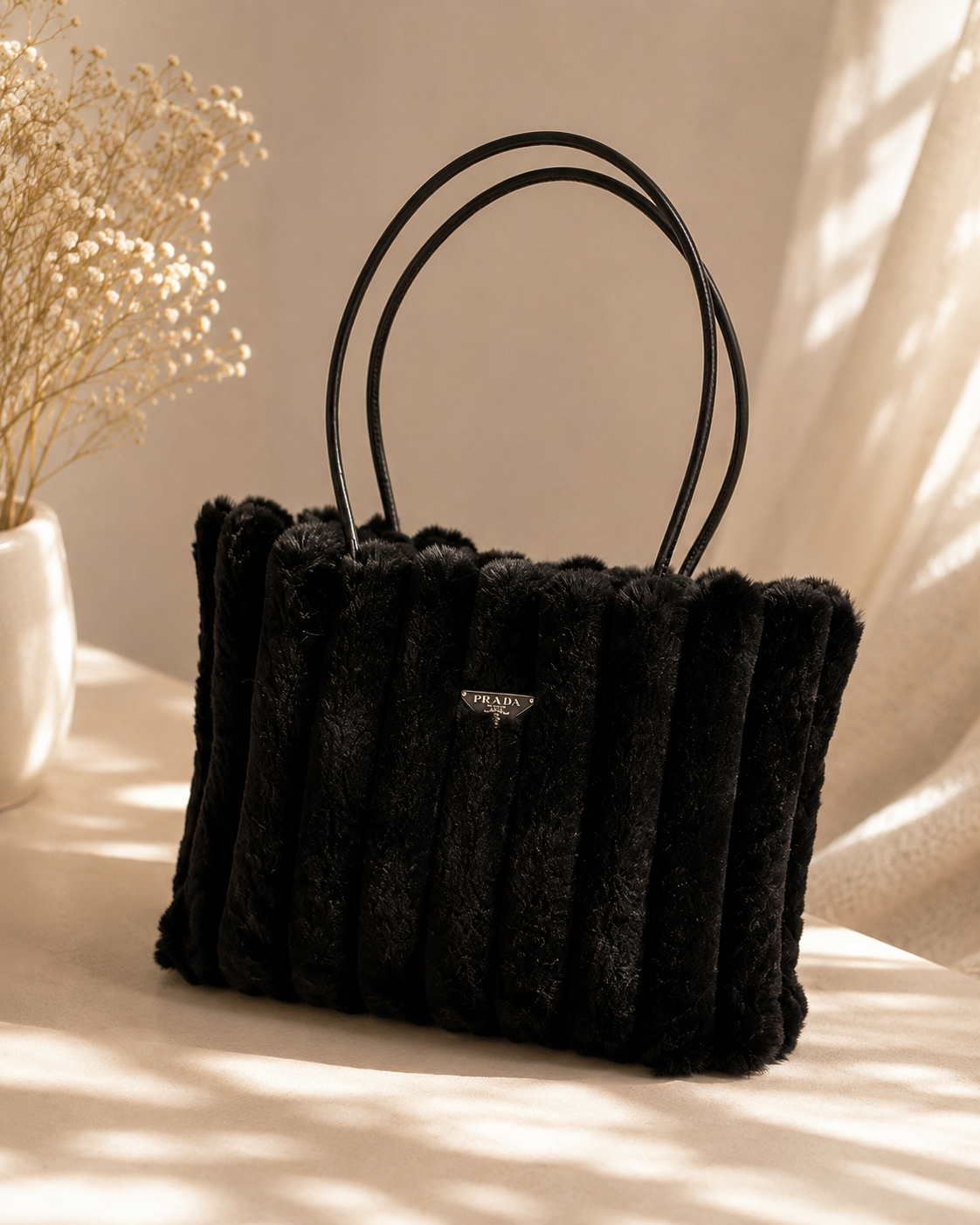 Faux Fur Tote Bag – GWP Edition ✨