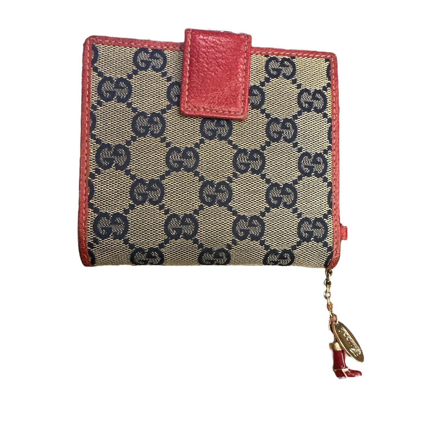 Gucci Canvas Leather Boot Wallet
