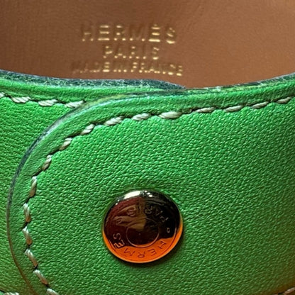 Hermes Green Medor Wrap Bracelet