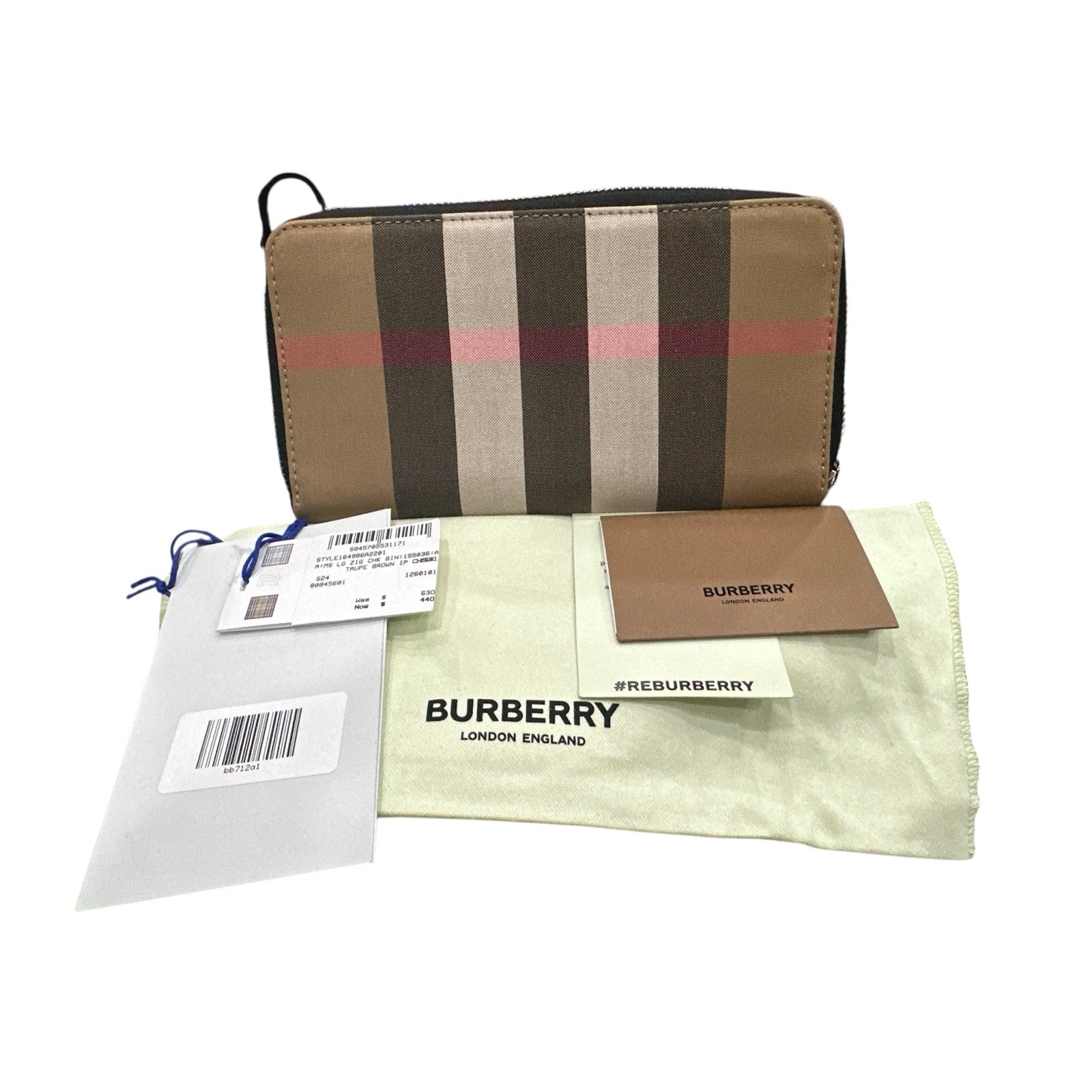 Burberry Large Zig Wallet