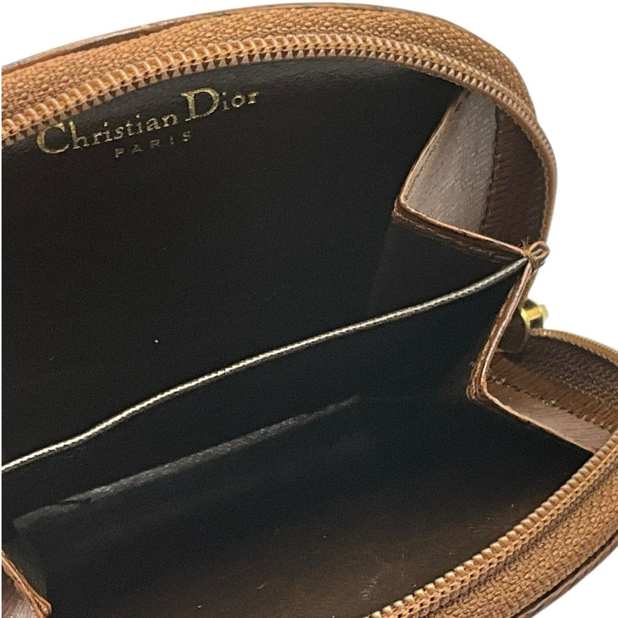 Dior Brown Zippy Card Case
