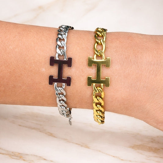 Chunky Chain Link Bracelet – Gold or Silver Tone