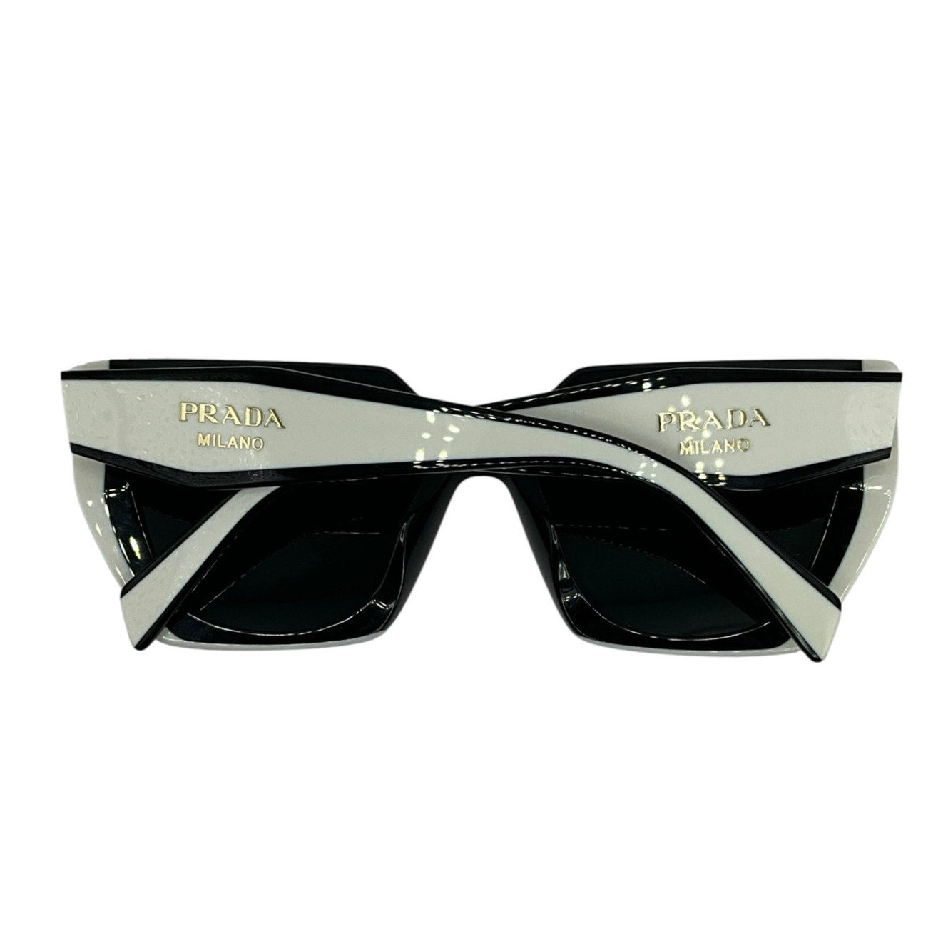 Prada Black/Talc-Dark Grey Sunglasses