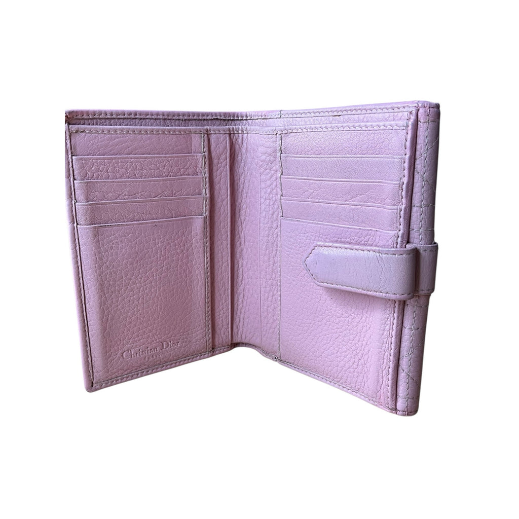 Authentic Dior Pink Cannage Wallet – Pre-Owned
