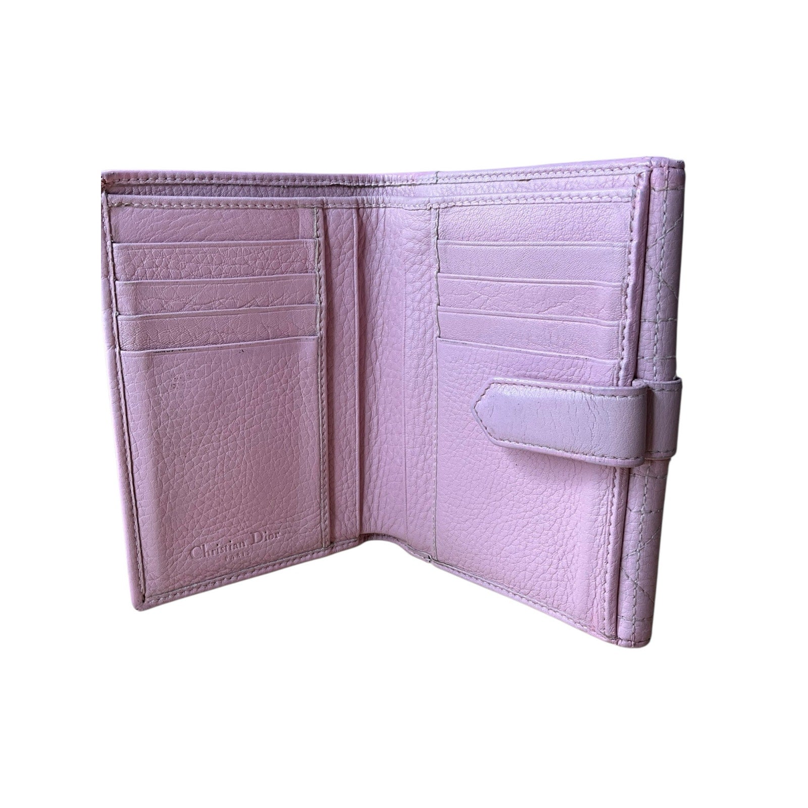 Authentic Dior Pink Cannage Wallet – Pre-Owned