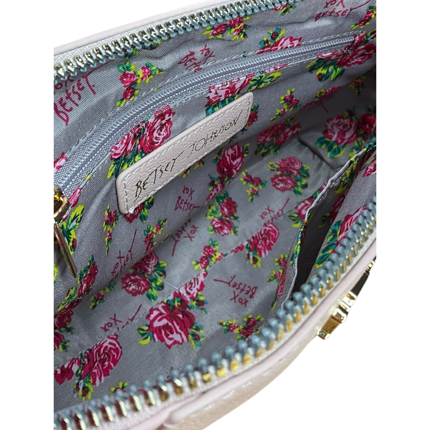 Betsey Johnson XO Anaya Crossbody with Scarf and Chain Strap