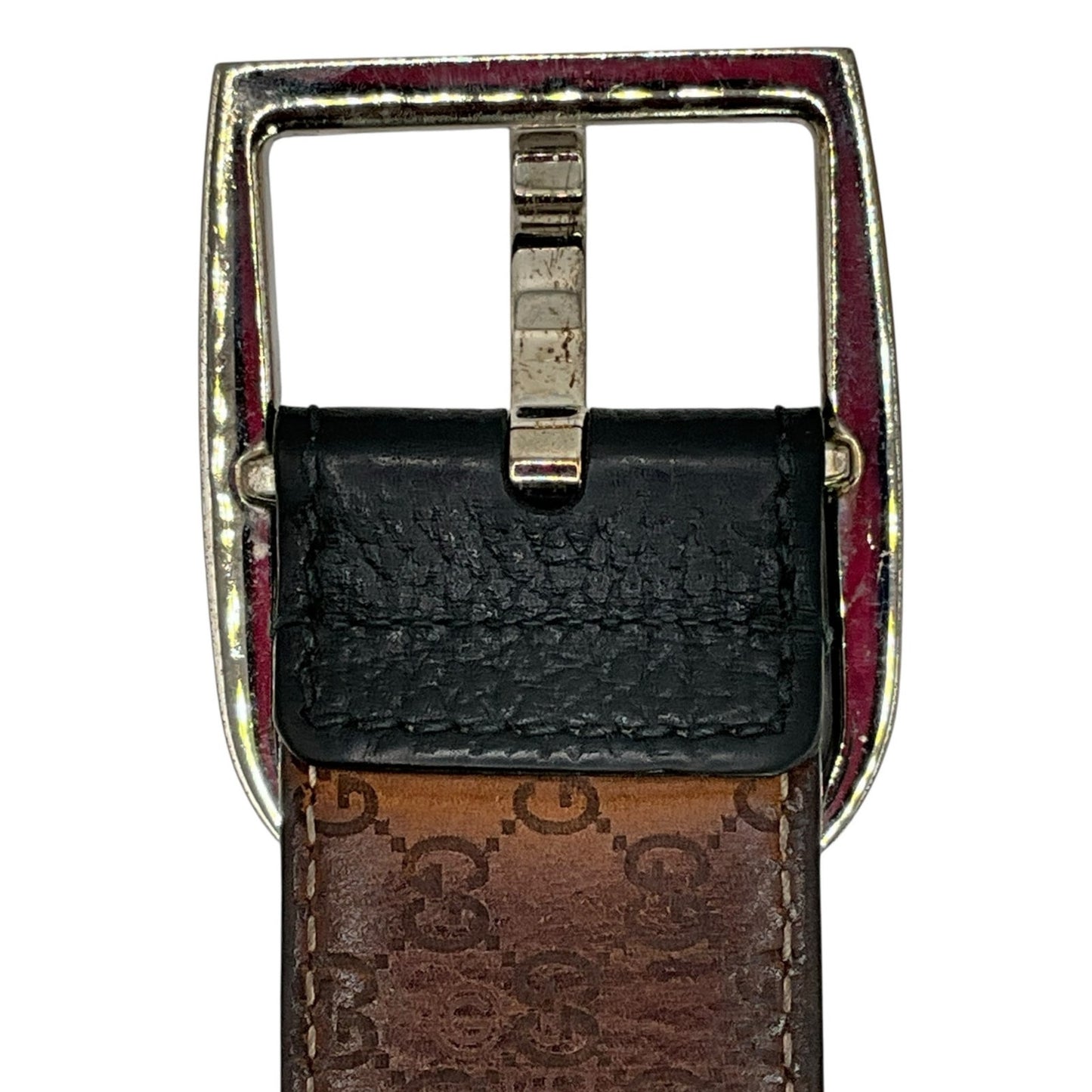 Gucci Black Silver Belt