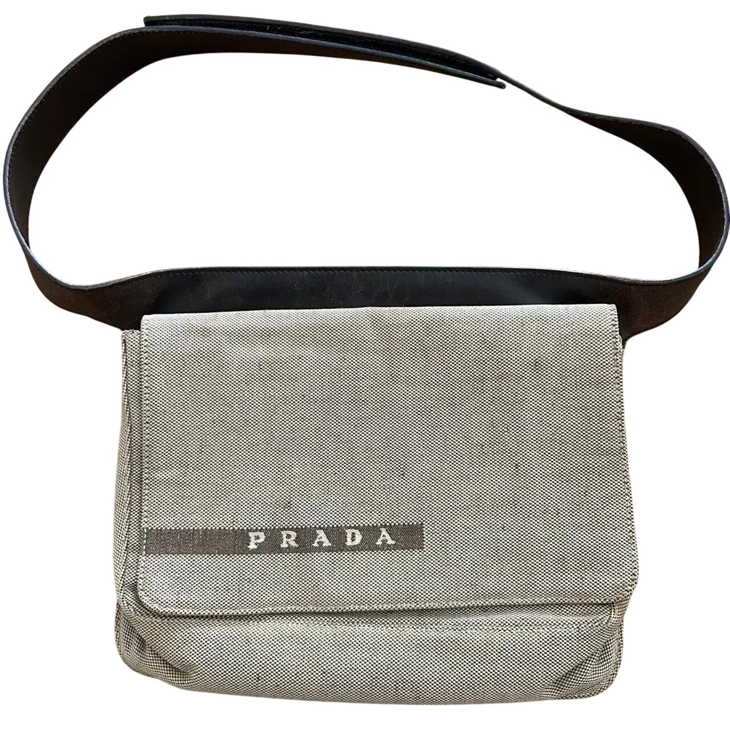Prada Canvas & Leather Belt Bag