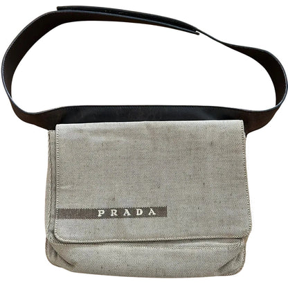 Prada Canvas & Leather Belt Bag