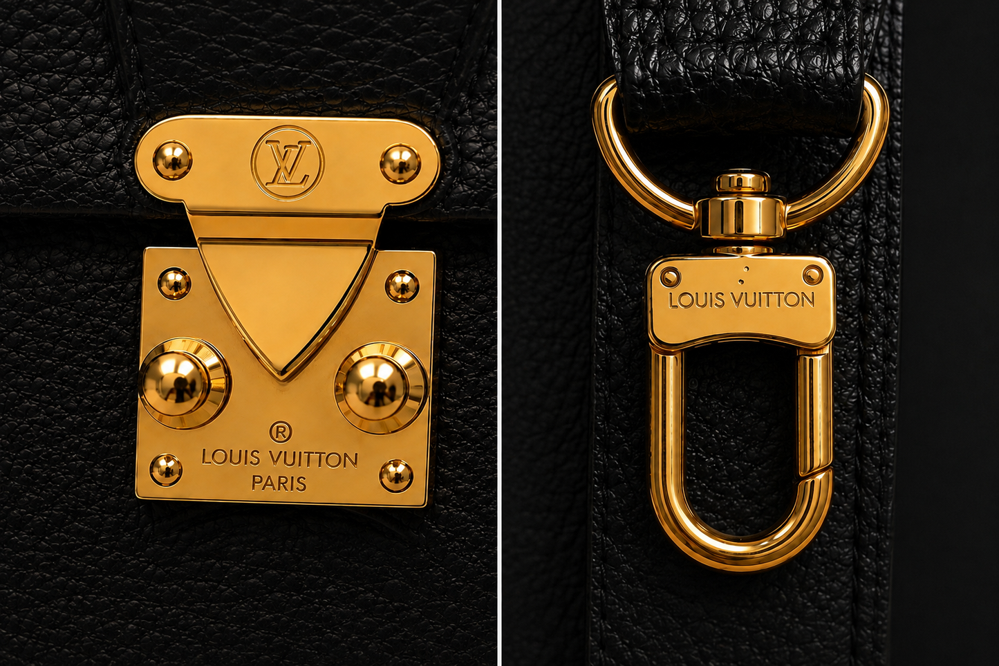 💎 Classic Embossed Leather Top Handle Fashion Crossbody Bag – Black