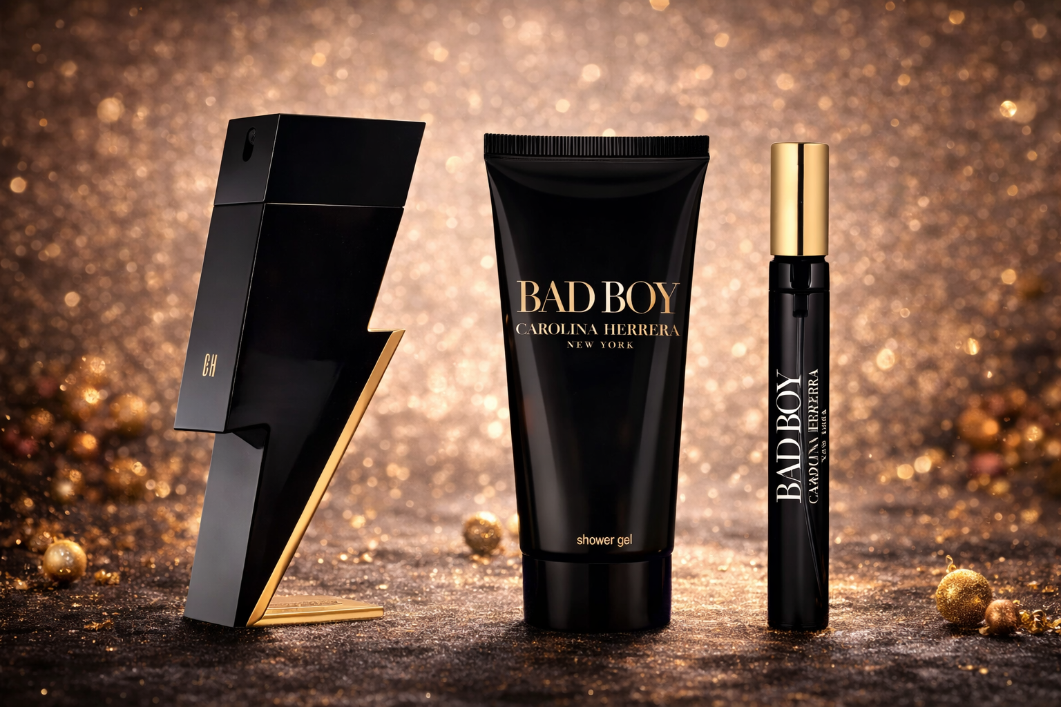 ✔️Carolina Herrera Bad Boy Eau de Toilette Gift Set - AUTHENTIC
