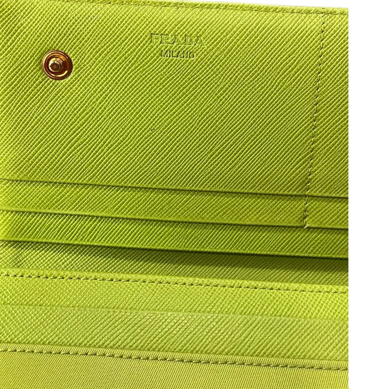 Prada Light Green Tessuto Wallet