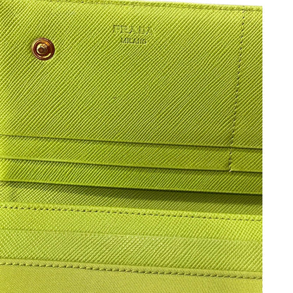 Prada Light Green Tessuto Wallet