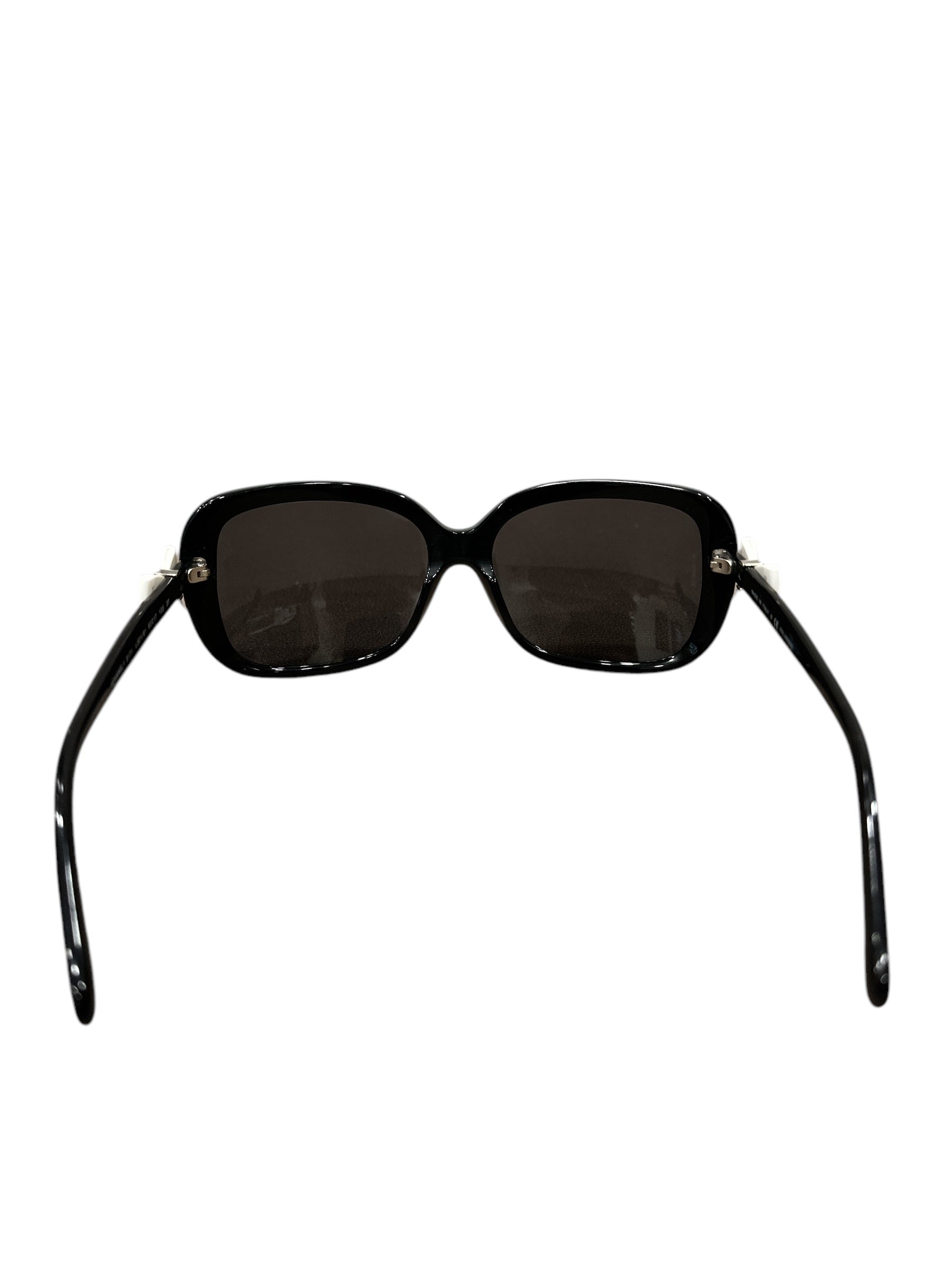 Chanel CC White Bows on Side Sunglasses - Clairely Amazing