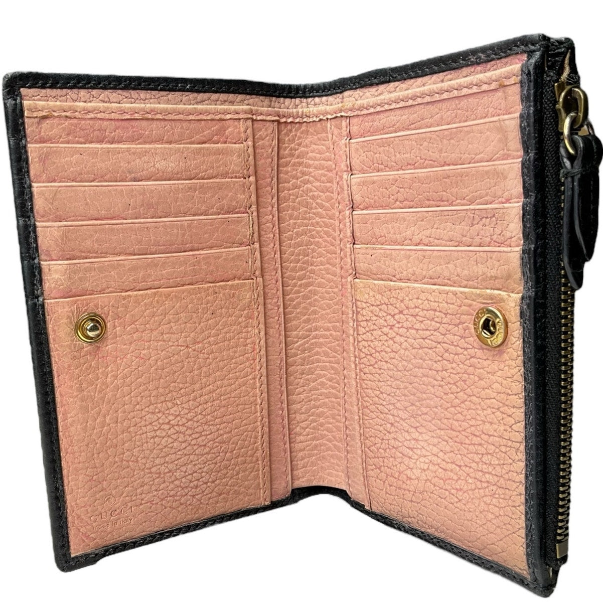 Gucci Calfskin GG Marmont Bow Flap Wallet Black