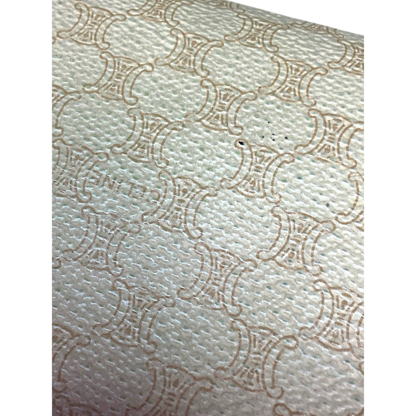 Celine Beige Macadam Tri-Fold Wallet