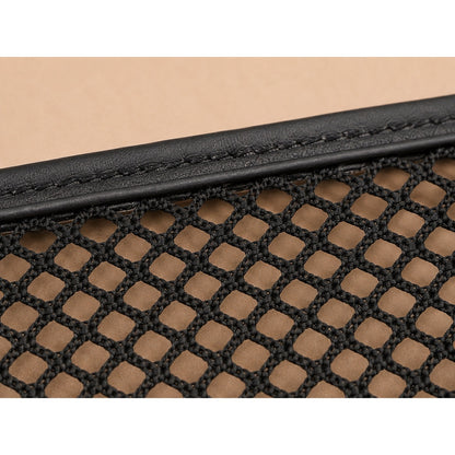 GWP Black Half-Moon Mesh Shoulder Bag with Detachable Mini Pouch