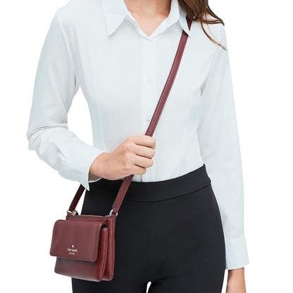 Kate Spade New York Greene Street Karlee Leather Crossbody (CHERRYWOOD)