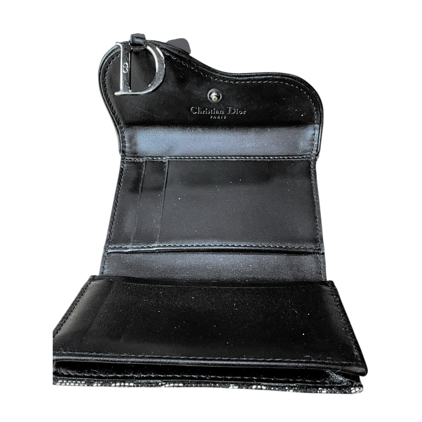 Dior Blue Saddle Wallet