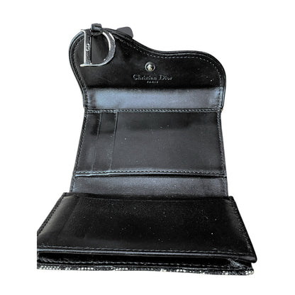 Dior Blue Saddle Wallet