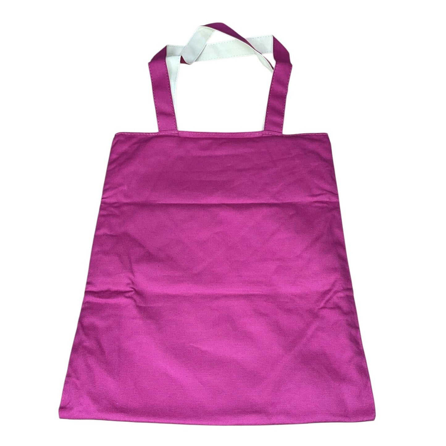 Reversible Canvas Tote Bag – Pink & Cream