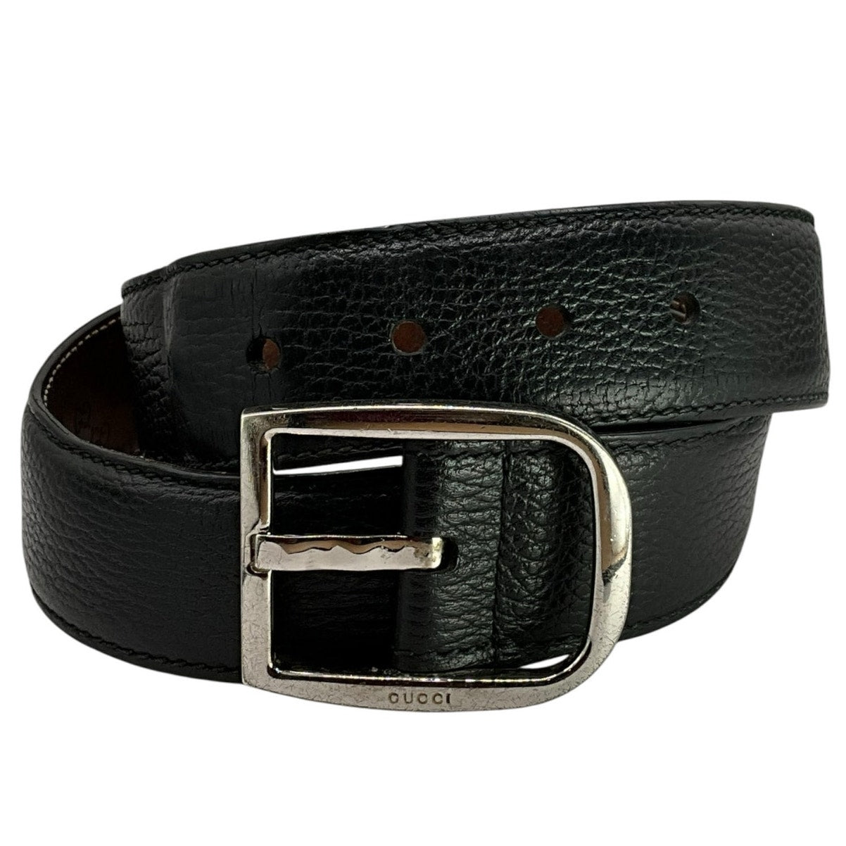 Gucci Black Silver Belt