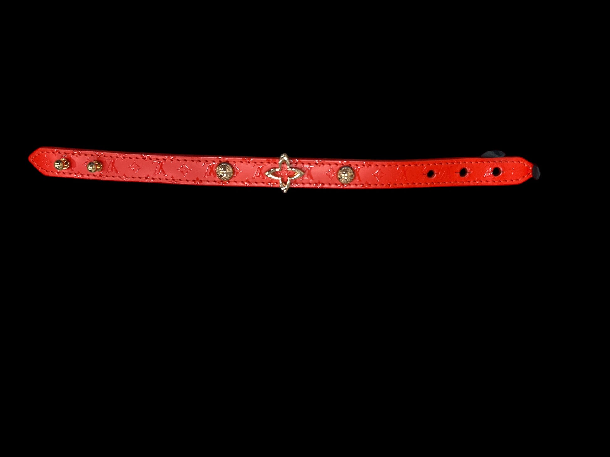 Louis Vuitton Leather Monogram Flower Bracelet - Clairely Amazing