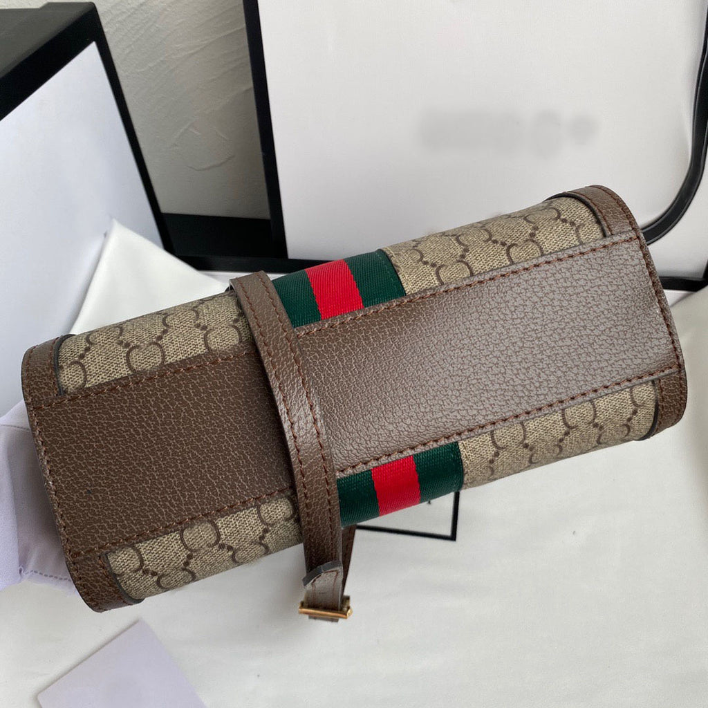 Fashion-Inspired Top Handle Crossbody Satchel – Brown Monogram Style